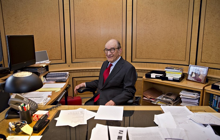 În birou la Alan Greenspan